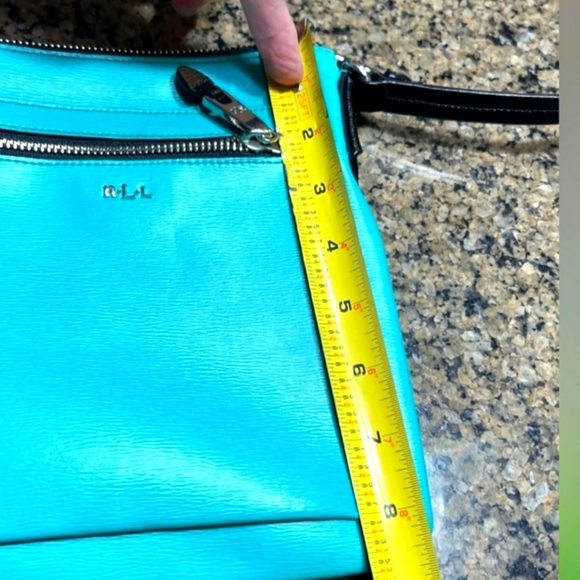 Lauren Ralph lauren tiffany blue crossbody - Picture 4 of 7